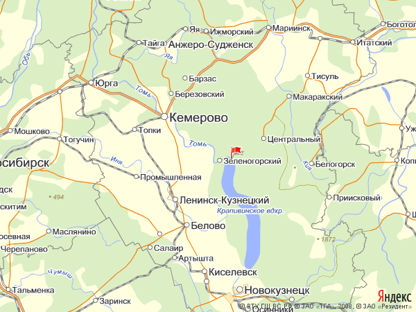 Место рождения на карте.